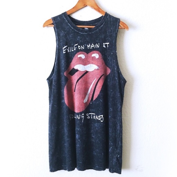 Bravado Tops - BRAVADO | Rolling Stone Graphic Band Muscle Shirt
